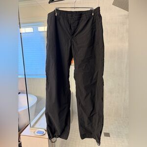 Womens Black Lightweight Pants - XL